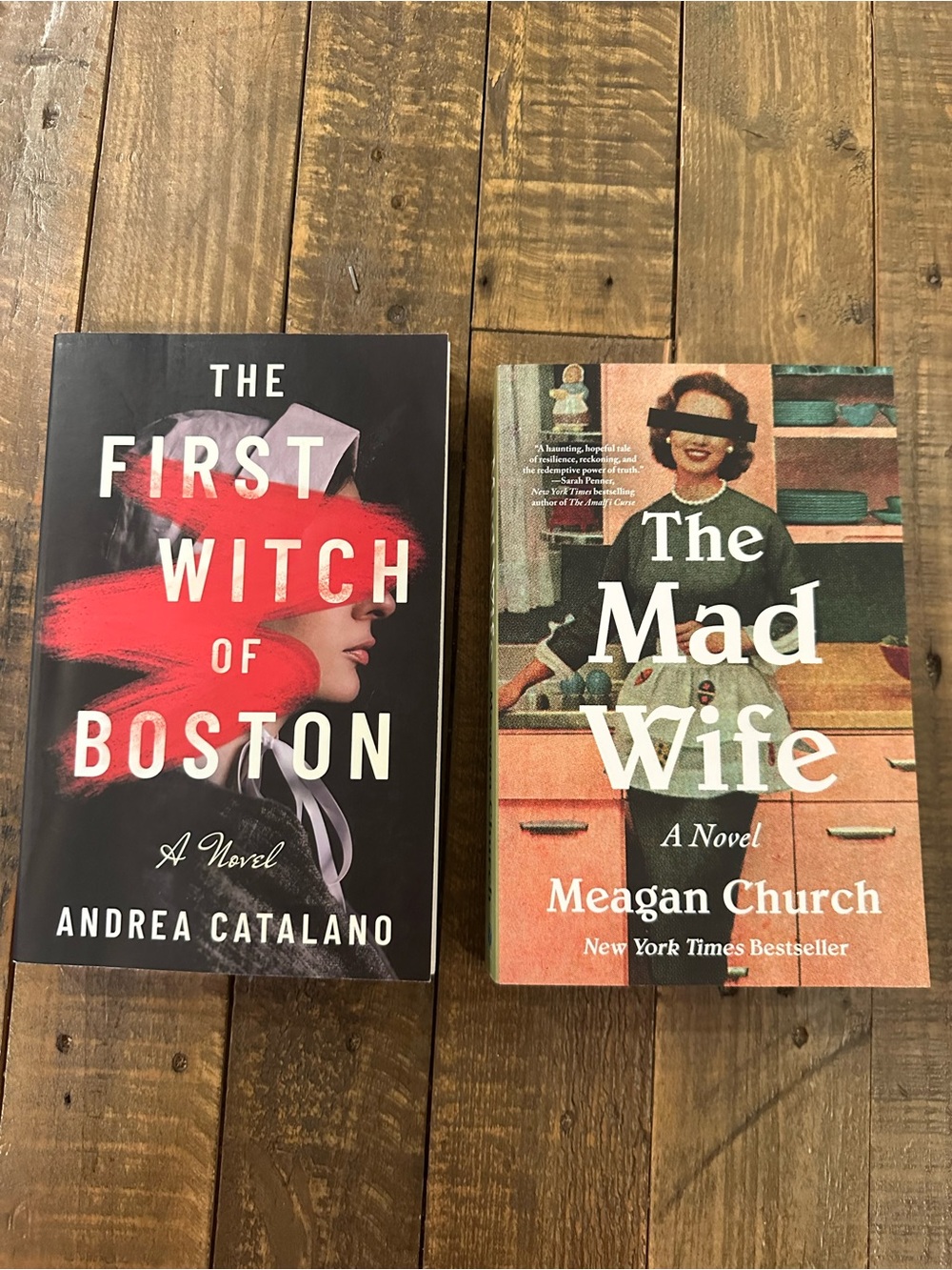 2 Great Books The Mad Wife and The First Witch of Boston Like New